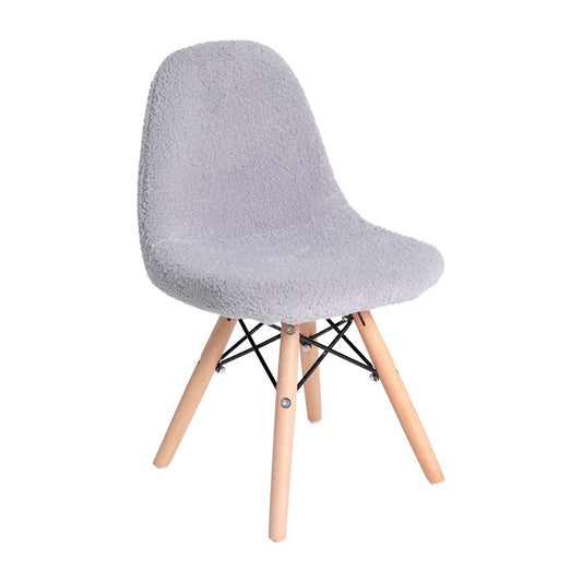 Flash Furniture Zula Kids Faux Sherpa Chair, Gray