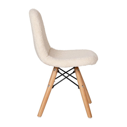 Flash Furniture Zula Kids Sherpa Chair, Off-White