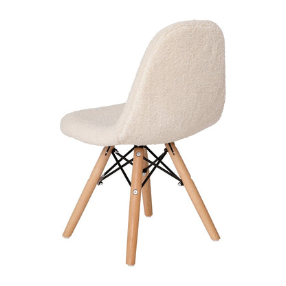 Flash Furniture Zula Kids Sherpa Chair, Off-White