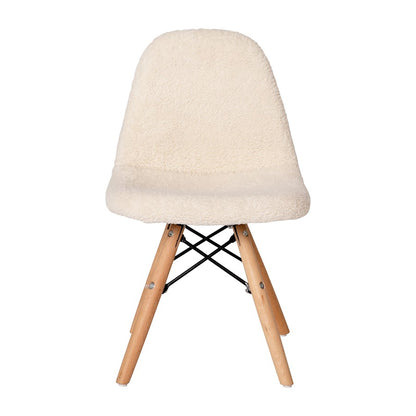 Flash Furniture Zula Kids Sherpa Chair, Off-White