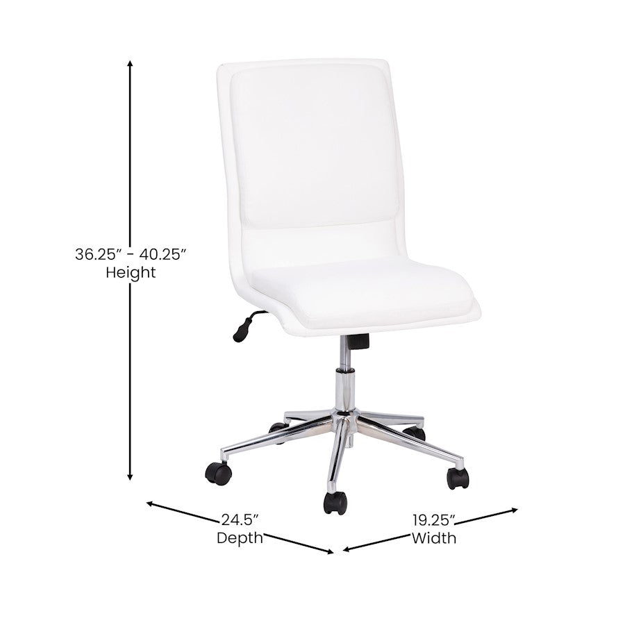 Flash Furniture Madigan Office Chair, White