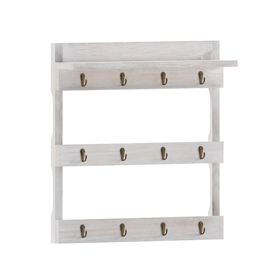 Flash Furniture Campbell Coffee Mug Rack, White Wash