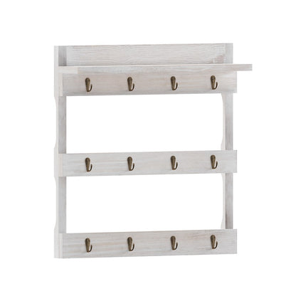Flash Furniture Campbell Coffee Mug Rack, White Wash