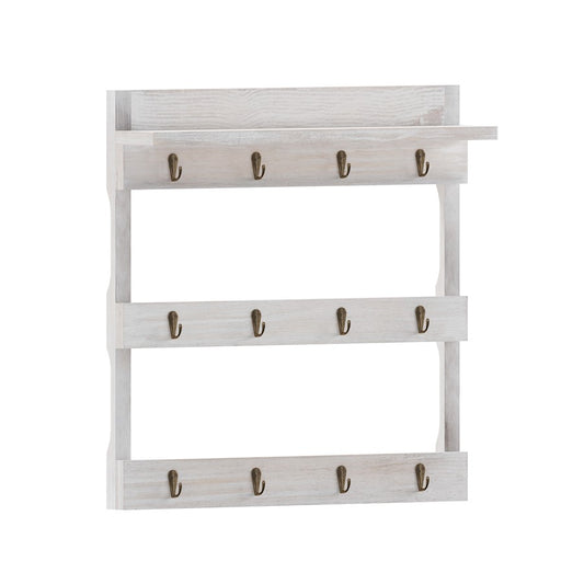 Flash Furniture Campbell Coffee Mug Rack, White Wash