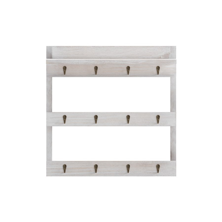 Flash Furniture Campbell Coffee Mug Rack, White Wash