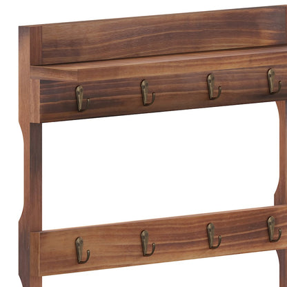 Flash Furniture Campbell Coffee Mug Rack, Rustic BN