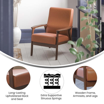 Flash Furniture Langston Arm Chair, Cognac