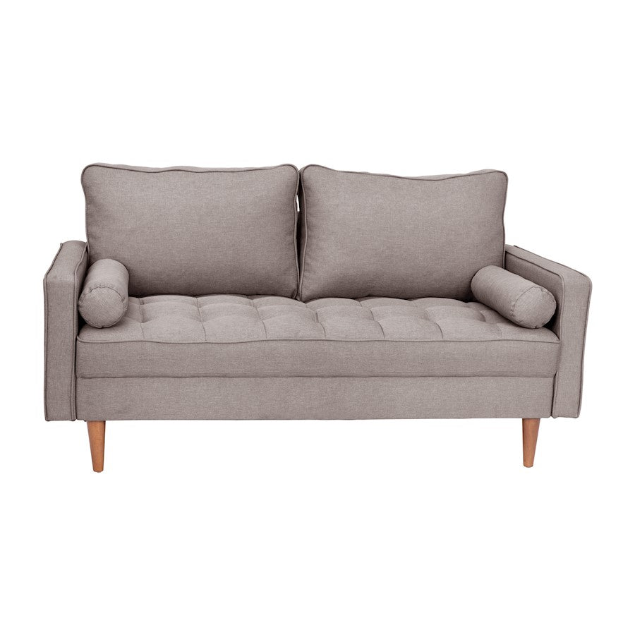 Flash Furniture Hudson Loveseat Sofa, Stone Gray