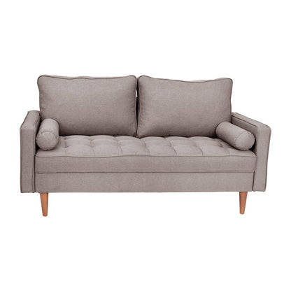 Flash Furniture Hudson Loveseat Sofa, Stone Gray