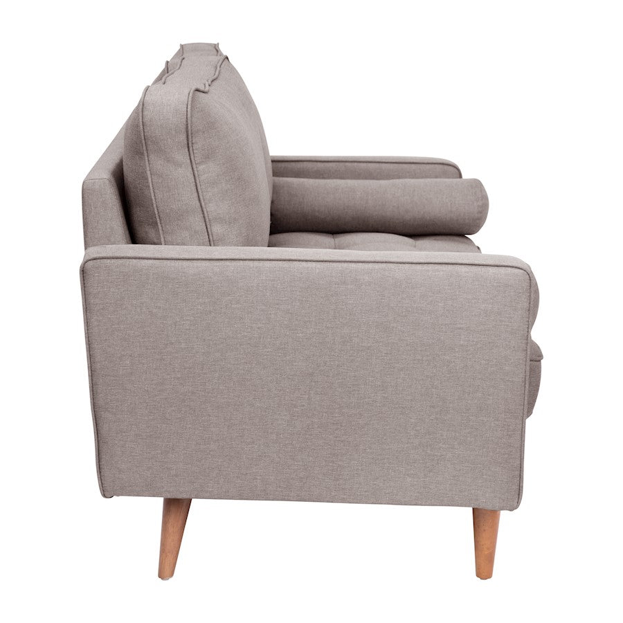 Flash Furniture Hudson Loveseat Sofa, Stone Gray
