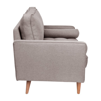 Flash Furniture Hudson Loveseat Sofa, Stone Gray
