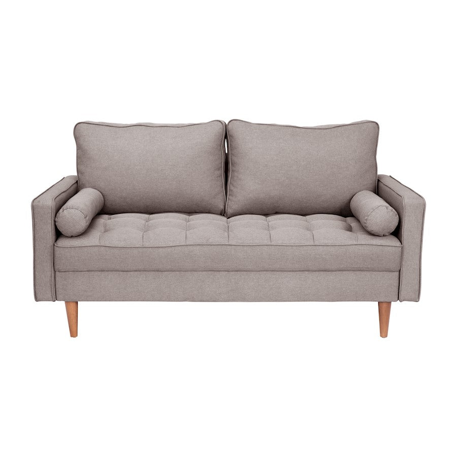 Flash Furniture Hudson Loveseat Sofa, Stone Gray