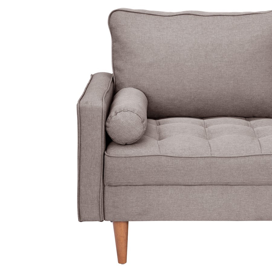Flash Furniture Hudson Loveseat Sofa, Stone Gray