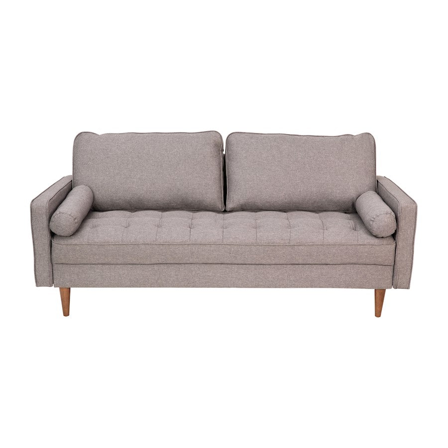 Flash Furniture Hudson Upholstered Sofa, Stone Gray
