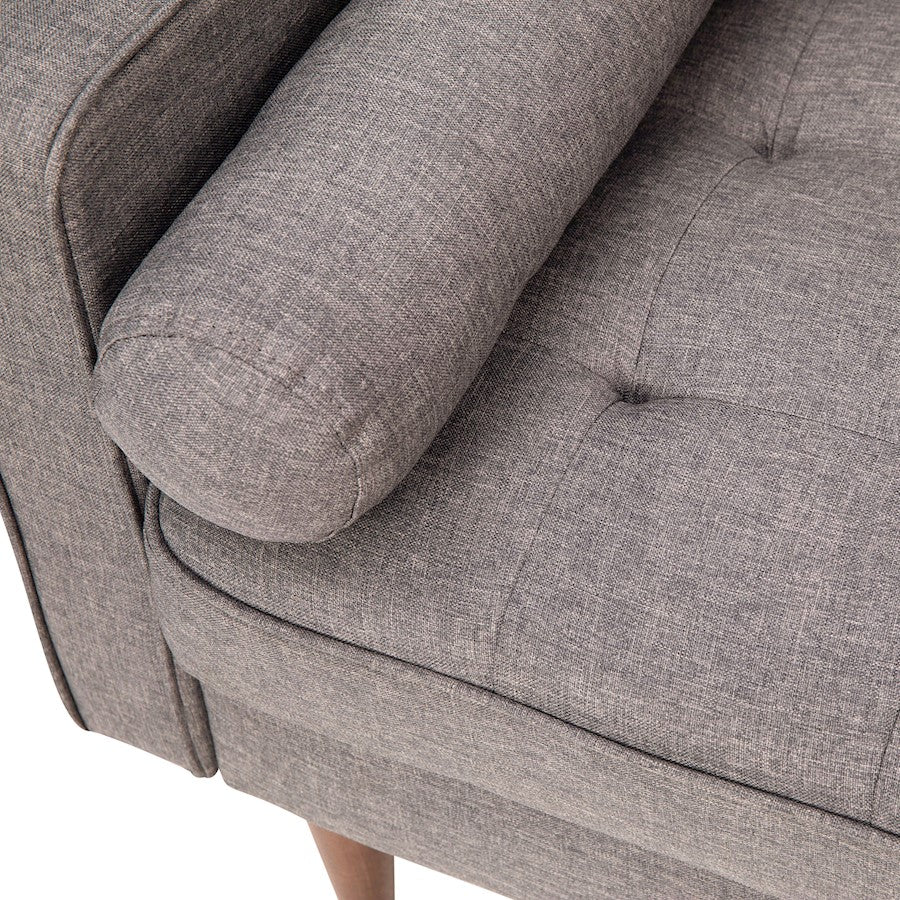 Flash Furniture Hudson Upholstered Sofa, Stone Gray