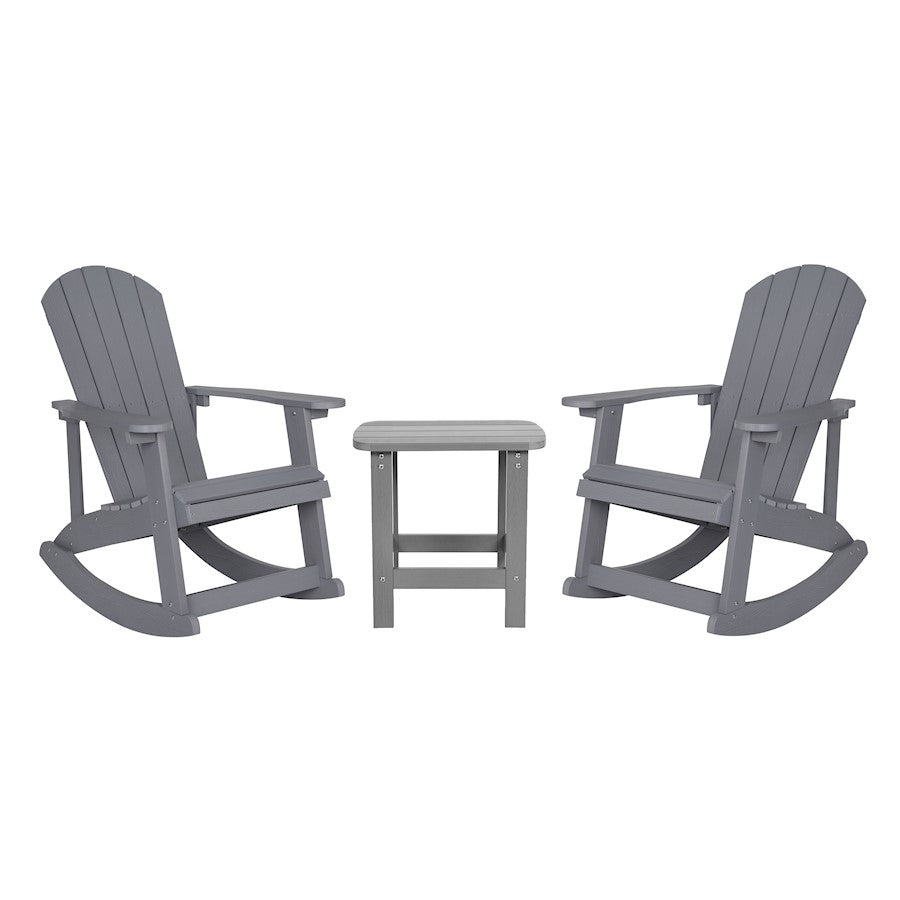 Flash Furniture Savannah 2 Rockers/1 Table, GY