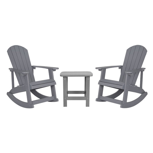 Flash Furniture Savannah 2 Rockers/1 Table, GY