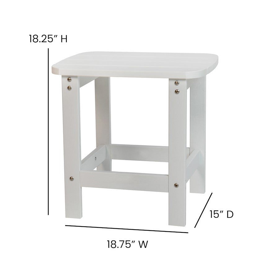Flash Furniture Savannah 2 Rockers/1 Table, WH
