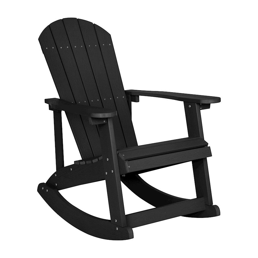 Flash Furniture Savannah 4 Rockers/1 Table, BK