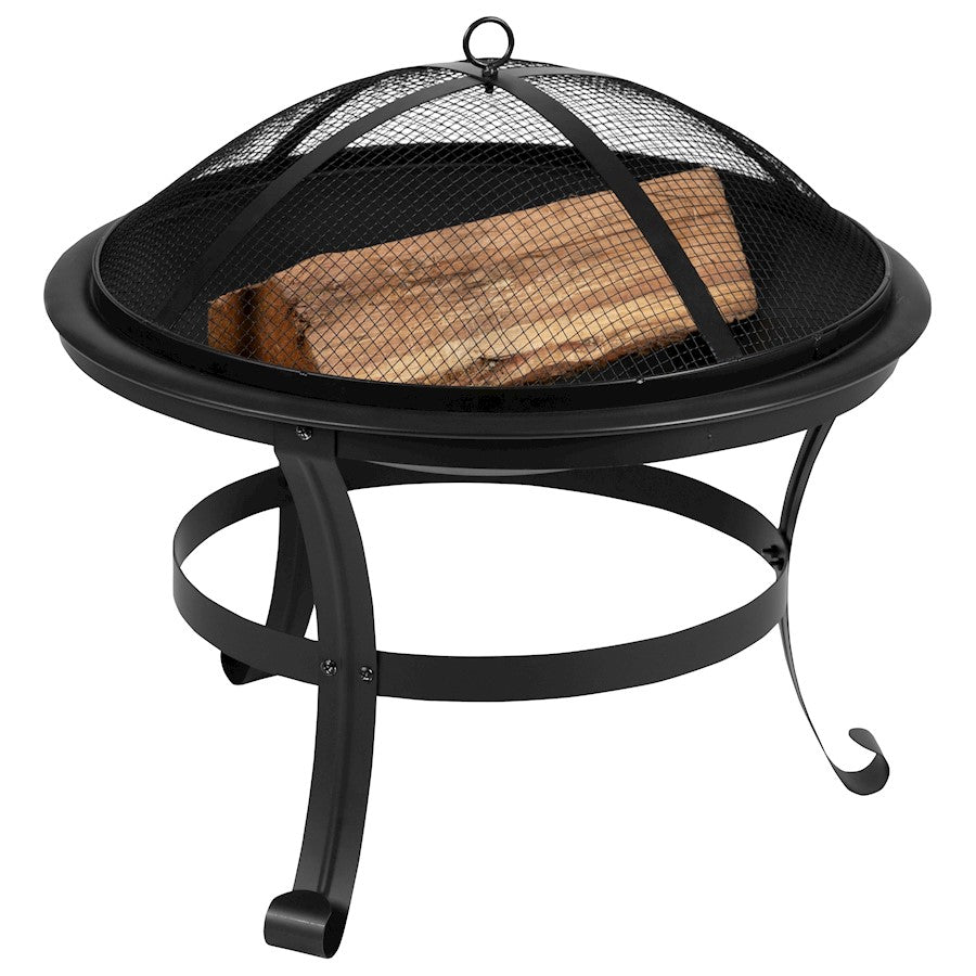 Flash Furniture Savannah Pack Of 2 Rockers/Fire Pit, Gray