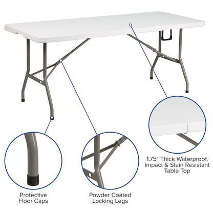 Flash Otis 10'X10' Canopy Tent/Table/4 Chairs, Blue