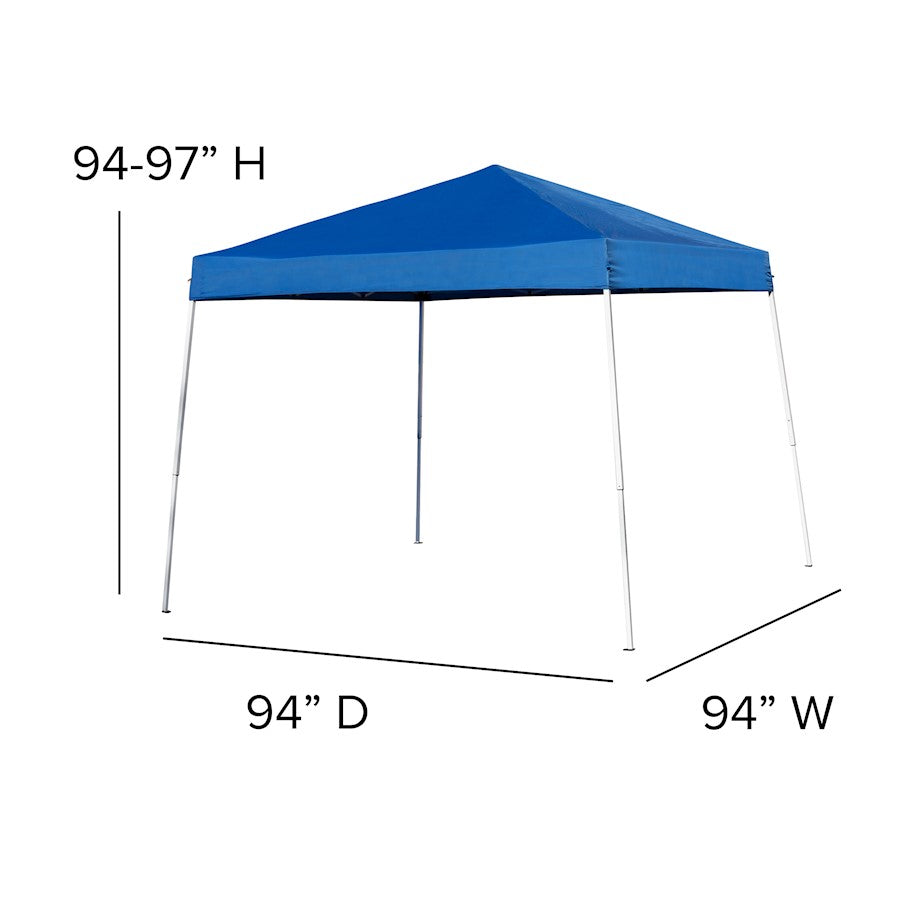 Flash Furniture Kramer Canopy Tent/Folding Bench, Blue