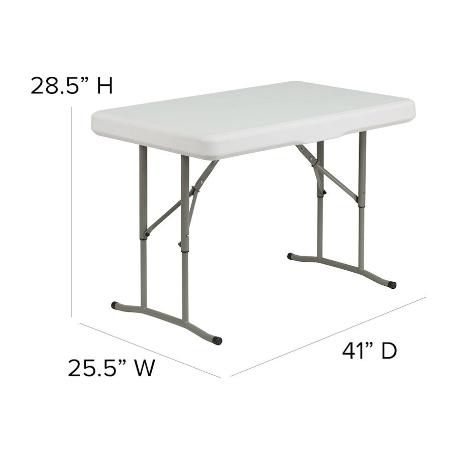 Flash Furniture Kramer Canopy Tent/Folding Bench, White