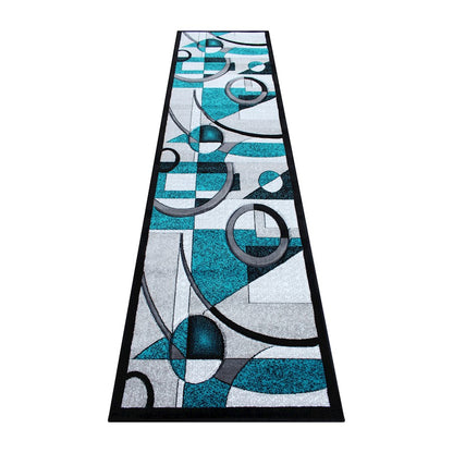 Flash Furniture Elias 3X10 Abstract Rug, Turquoise