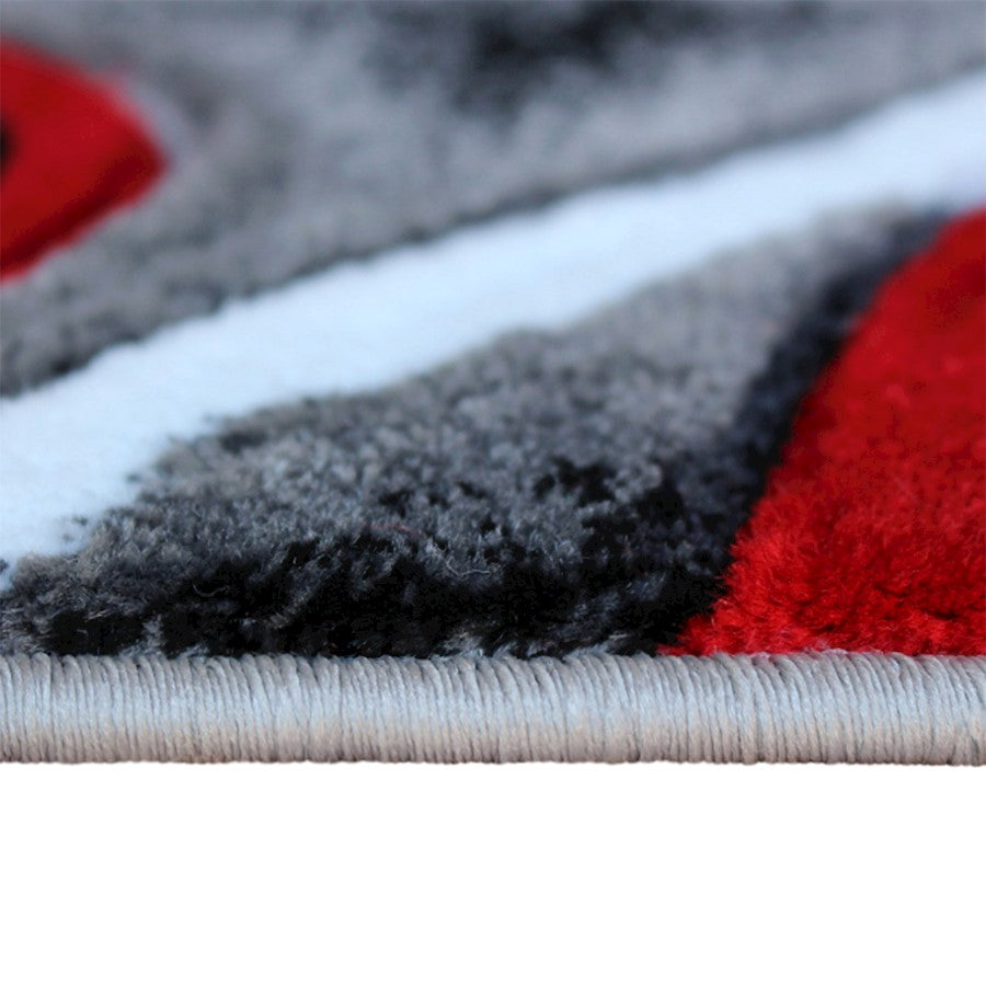 Flash Furniture Atlan 2X3 Abstract Rug, Red