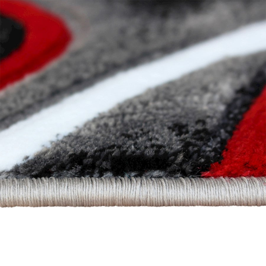 Flash Furniture Atlan 2X7 Abstract Rug, Red
