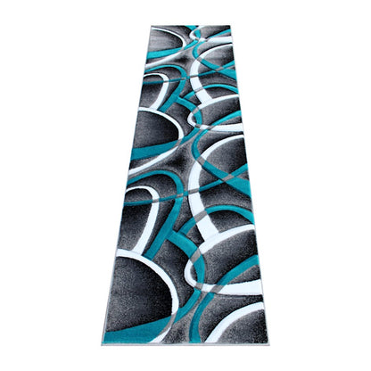Flash Furniture Atlan 2X7 Abstract Rug, Turquoise