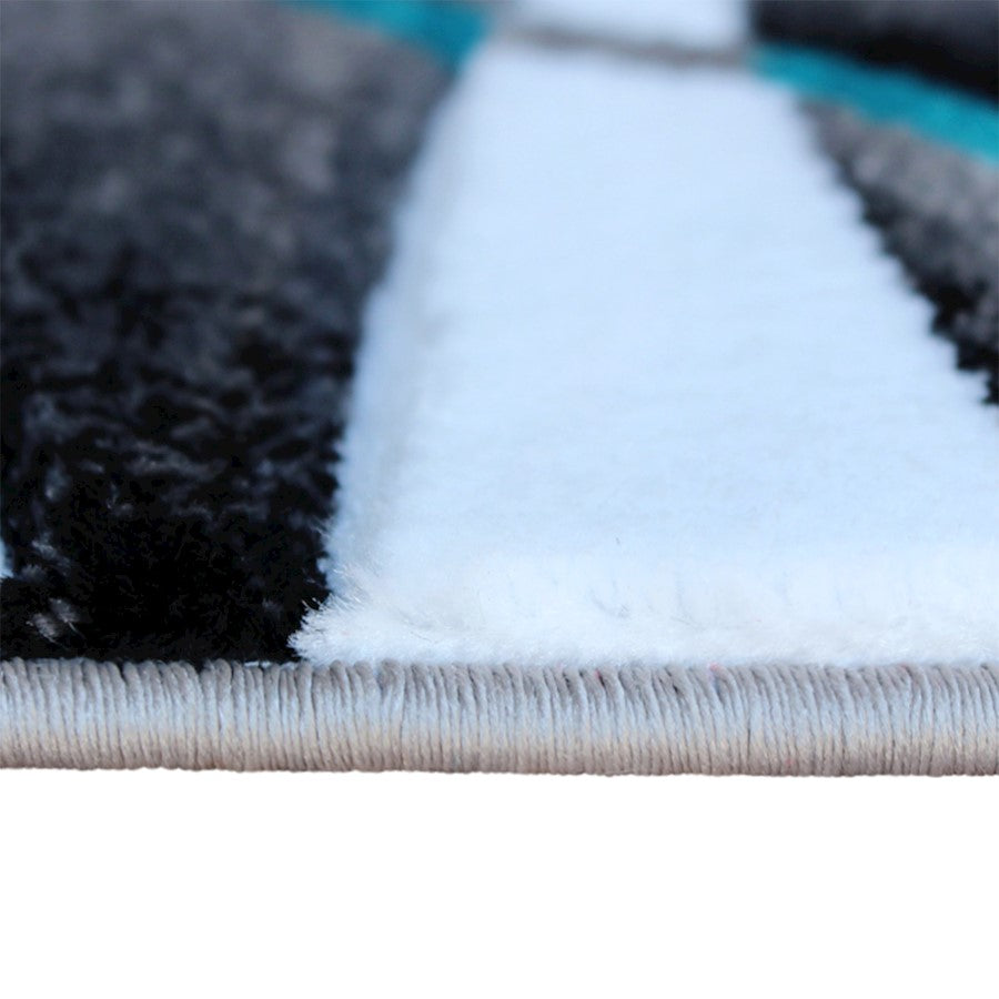 Flash Furniture Atlan 2X7 Abstract Rug, Turquoise
