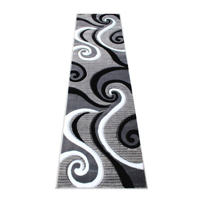 Flash Furniture Athos 2X7 Abstract Rug, Grey