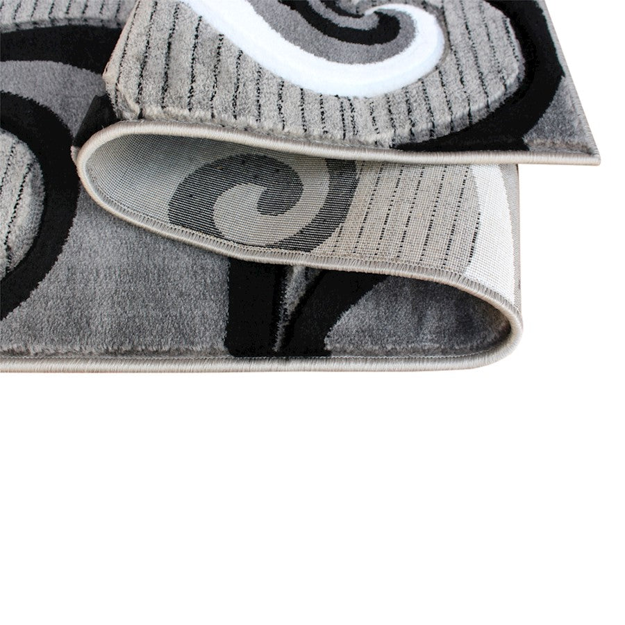 Flash Furniture Athos 2X7 Abstract Rug, Grey