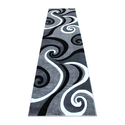 Flash Furniture Athos 3X10 Abstract Rug, Grey