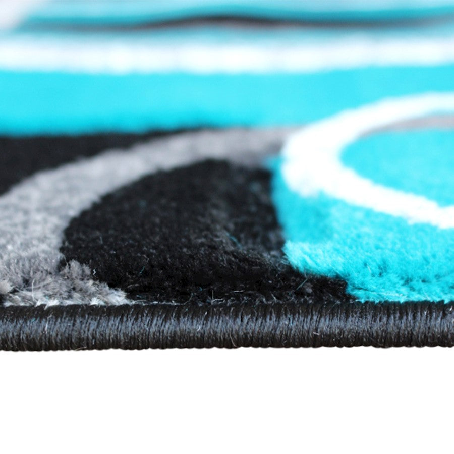 Flash Furniture Audra 2X7 Geometric Rug, Turquoise