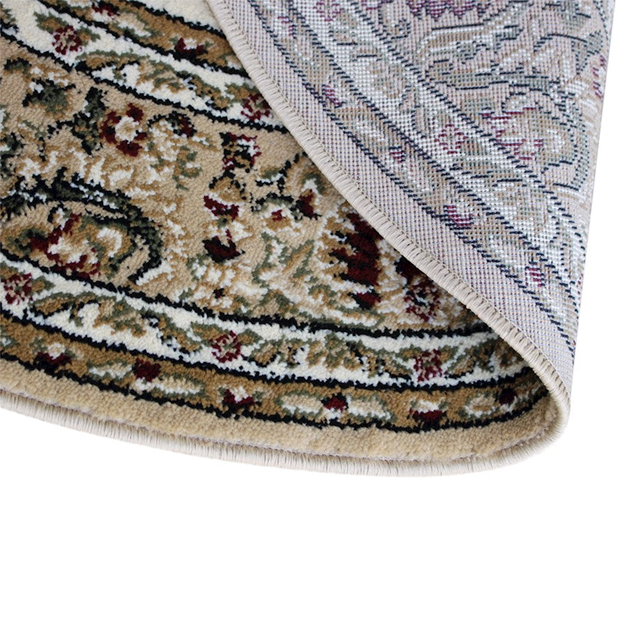 Flash Furniture Mersin 4X4 Persian Round Area Rug, Ivory