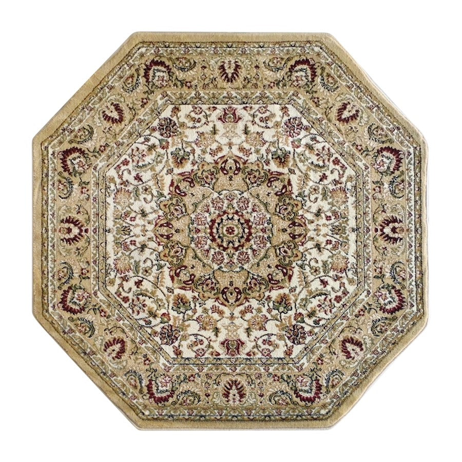 Flash Furniture Mersin 5X5 Persian Octagonarea Rug, Ivory