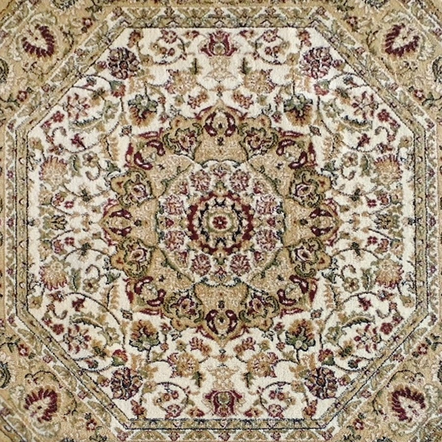 Flash Furniture Mersin 5X5 Persian Octagonarea Rug, Ivory