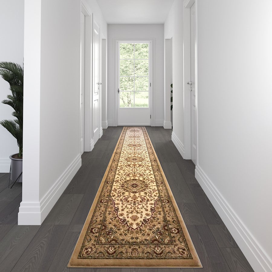 Flash Furniture Mersin 3X15 Persian Area Rug, Ivory