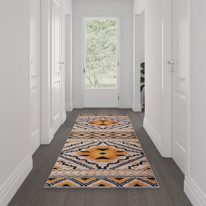 Flash Payson 3' x 10' Area Rug, Orange