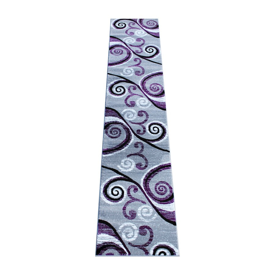 Flash Furniture Valli 2X11 Modern Area Rug, Purple