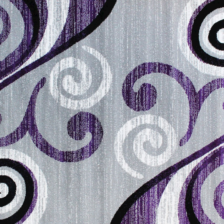 Flash Furniture Valli 2X11 Modern Area Rug, Purple