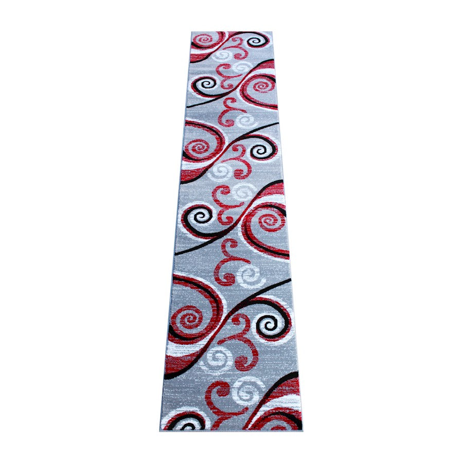 Flash Furniture Valli 2X11 Modern Area Rug, Red