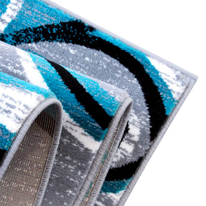 Flash Furniture Valli 2X11 Modern Area Rug, Turquoise
