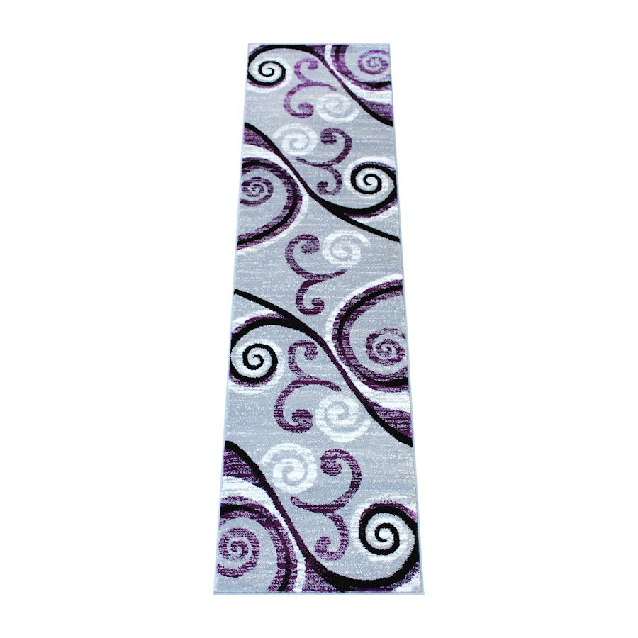 Flash Furniture Valli 2X7 Modern Area Rug, Purple