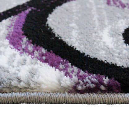 Flash Furniture Valli 2X7 Modern Area Rug, Purple
