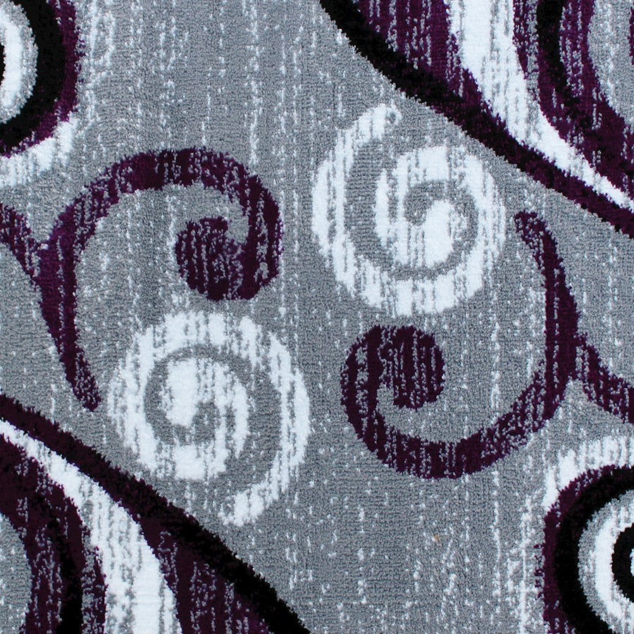 Flash Furniture Valli 2X7 Modern Area Rug, Purple