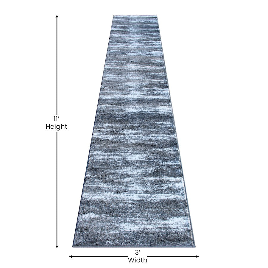 Flash Furniture Marian 2' X 11' Area Rug, Grey