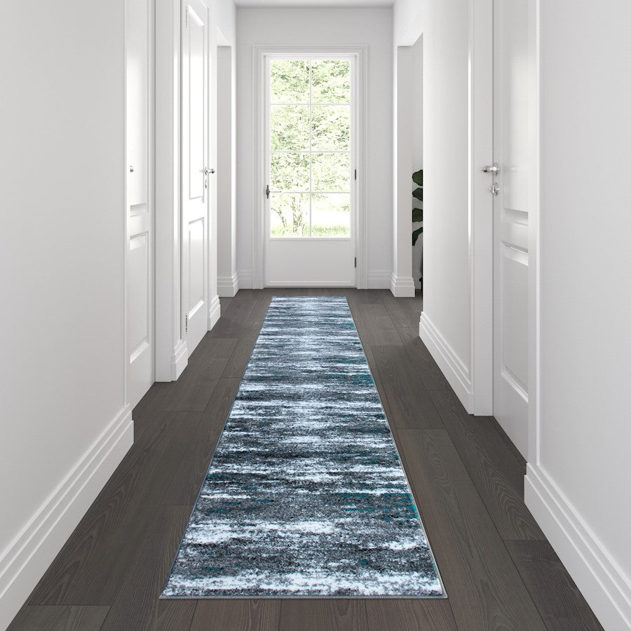 Flash Furniture Marian 2' X 11' Area Rug, Turquoise